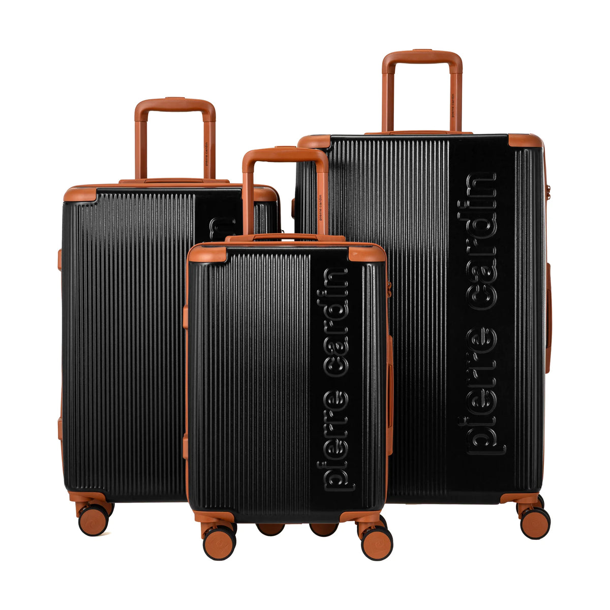 Set De 3 Valises + 2 Sacs Pierre Cardin Berlin - Noir