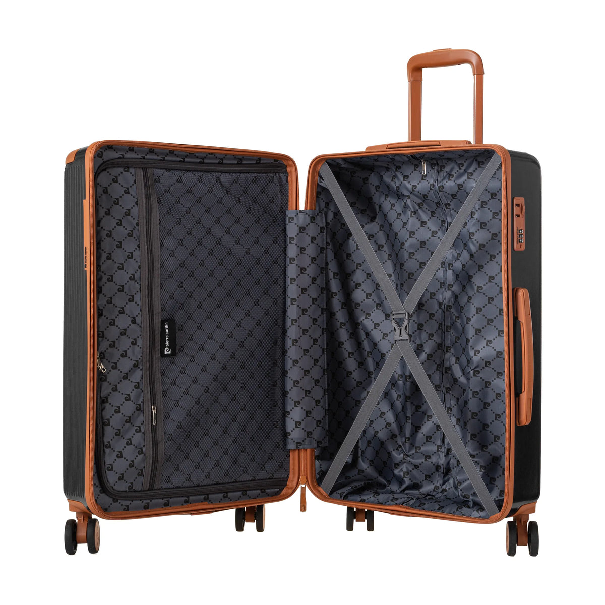Set De 3 Valises + 2 Sacs Pierre Cardin Berlin - Noir