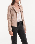 Iro - Veste En Cuir Newhan - Beige - Femme