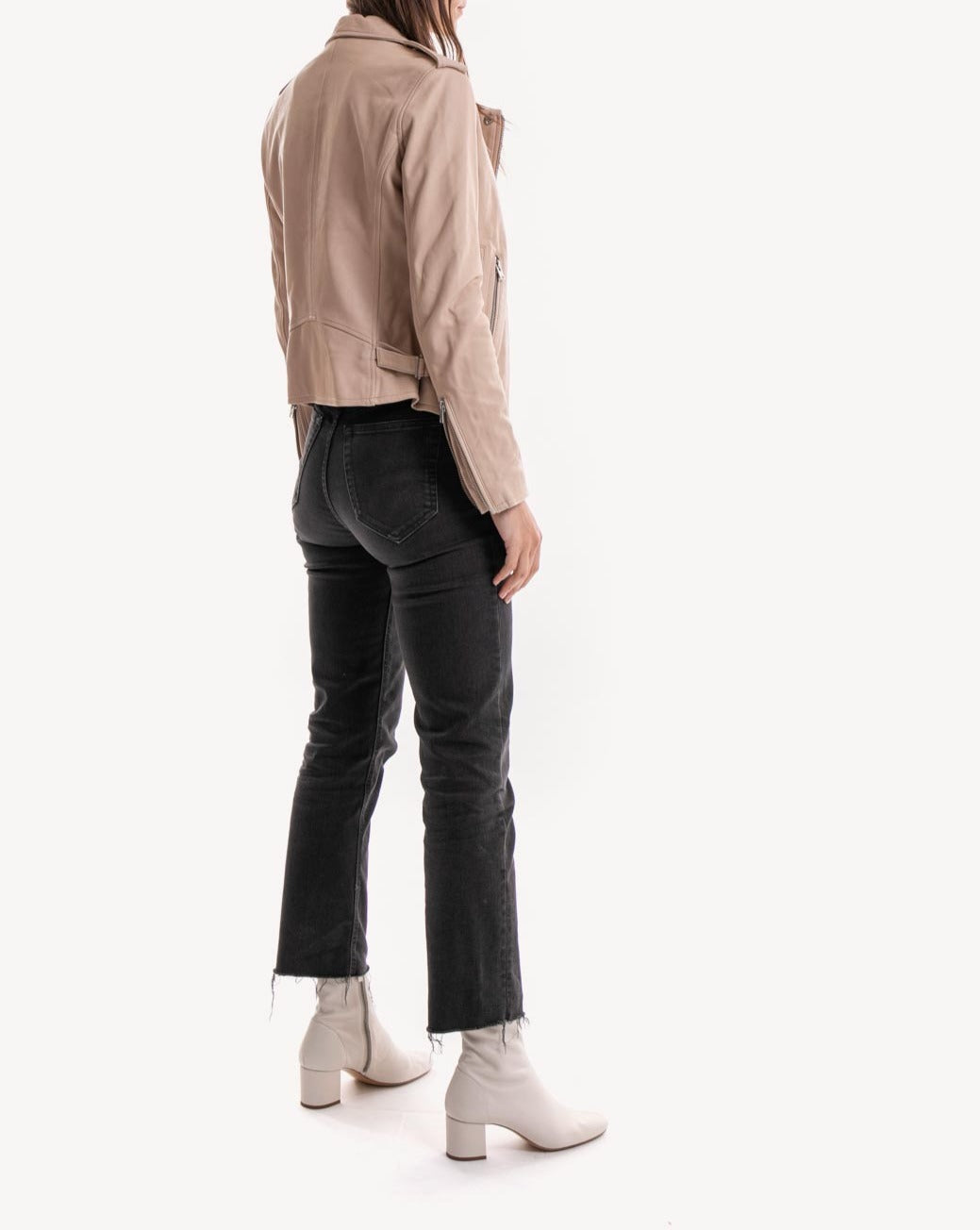 Iro - Veste En Cuir Newhan - Beige - Femme