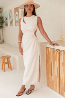 PERNILLE Beige - Linen Dress