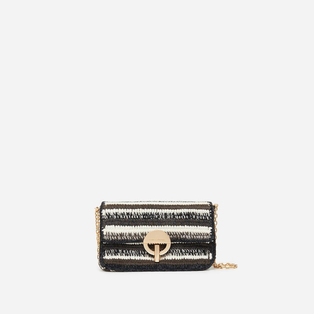 Vanessa Bruno - Small Moon Wool Bag - Black/Grey