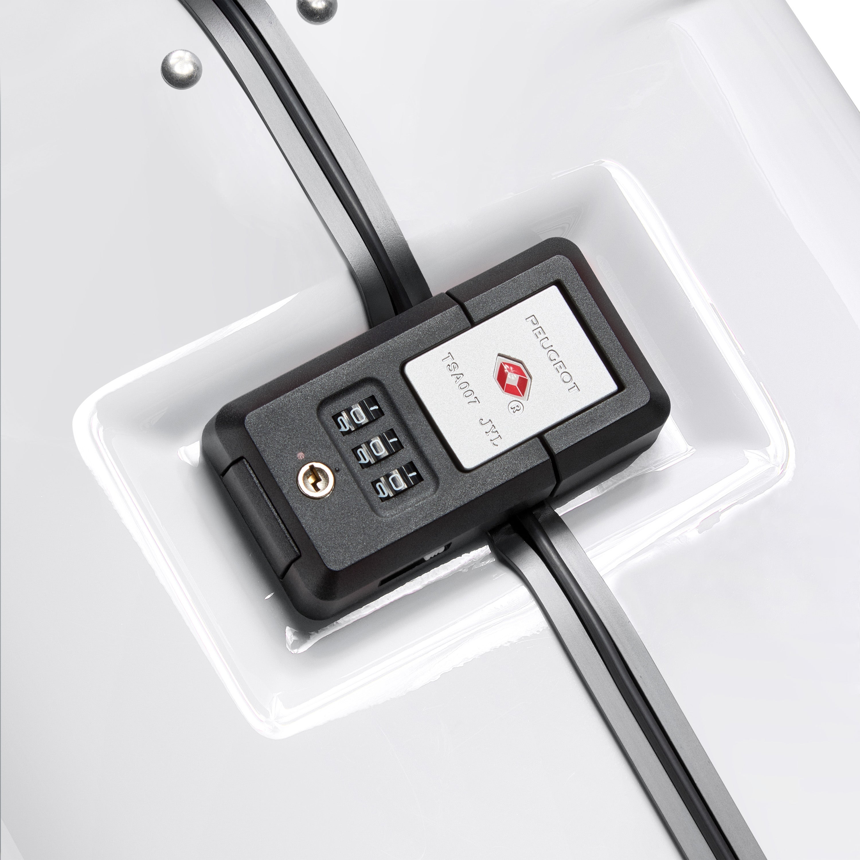 Peugeot Long Stay Suitcase - White