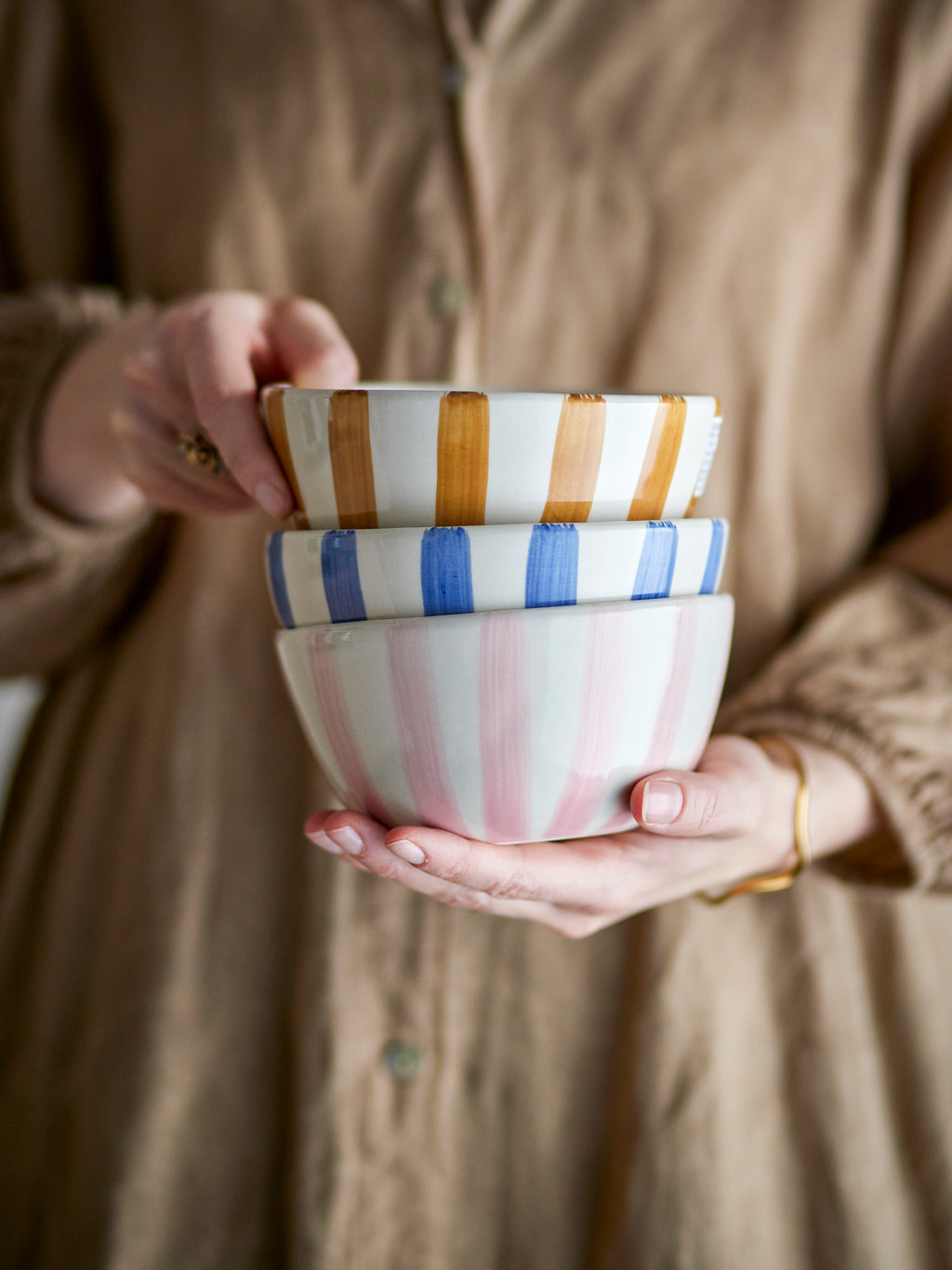 Begonia - Bowl - Brown - Stoneware
