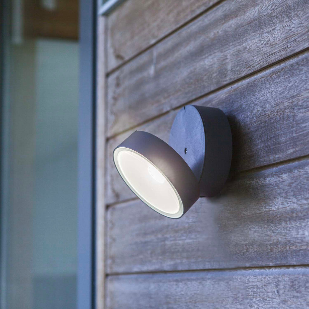 Trumpet - Mains-Powered Wall Light - Aluminium - Dark Grey
