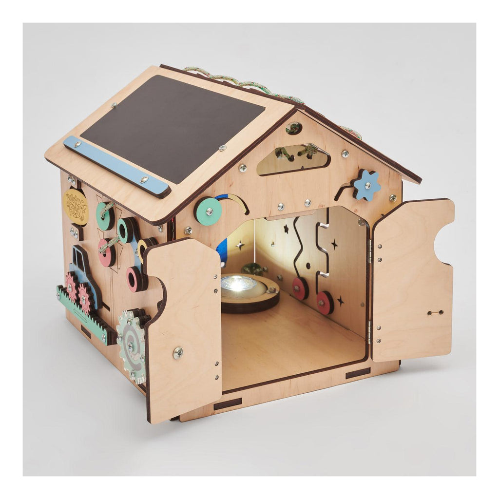Busy Board Maisonnette Éducative En Bois – Mini