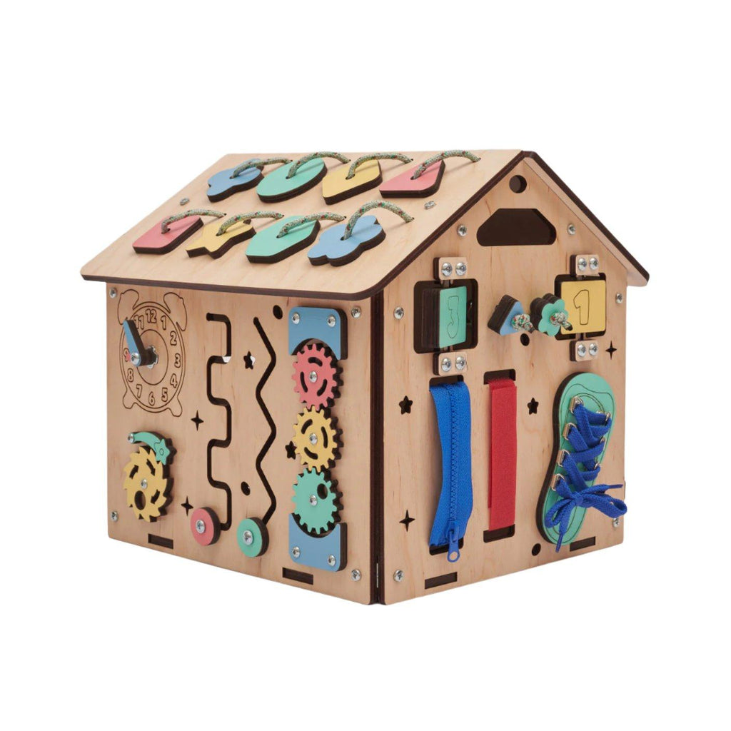 Busy Board Maisonnette Éducative En Bois – Mini