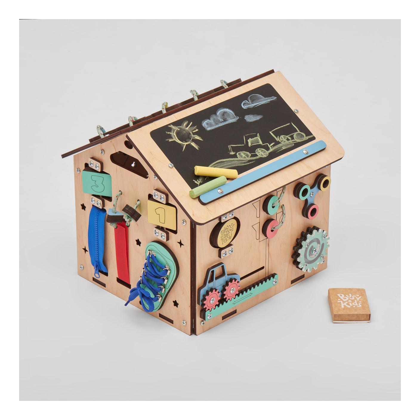 Busy Board Maisonnette Éducative En Bois – Mini