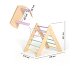 Pikler Triangle + Large Double Sided Slide + Balance Seesaw