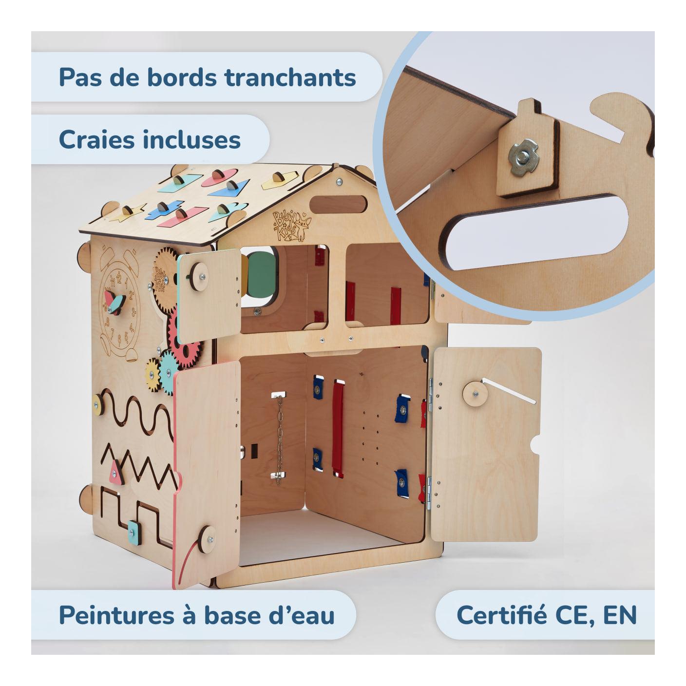 Busy Board Casita Educativa De Madera – Natura