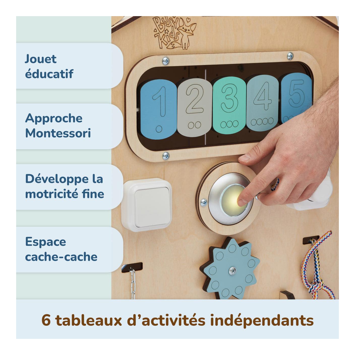 Duo Busy Board Natura Playhouse & Interactive Cube