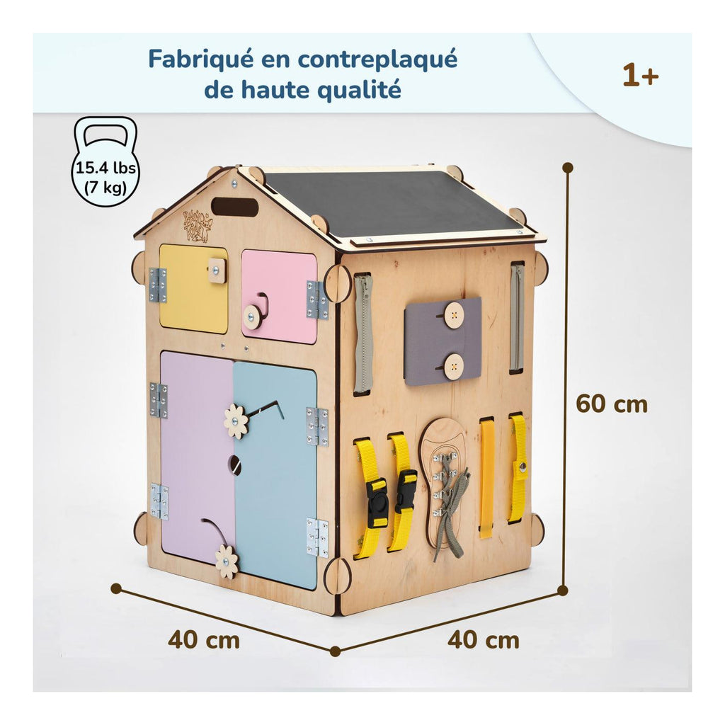 Duo Busy Board Natura Playhouse & Interactive Cube