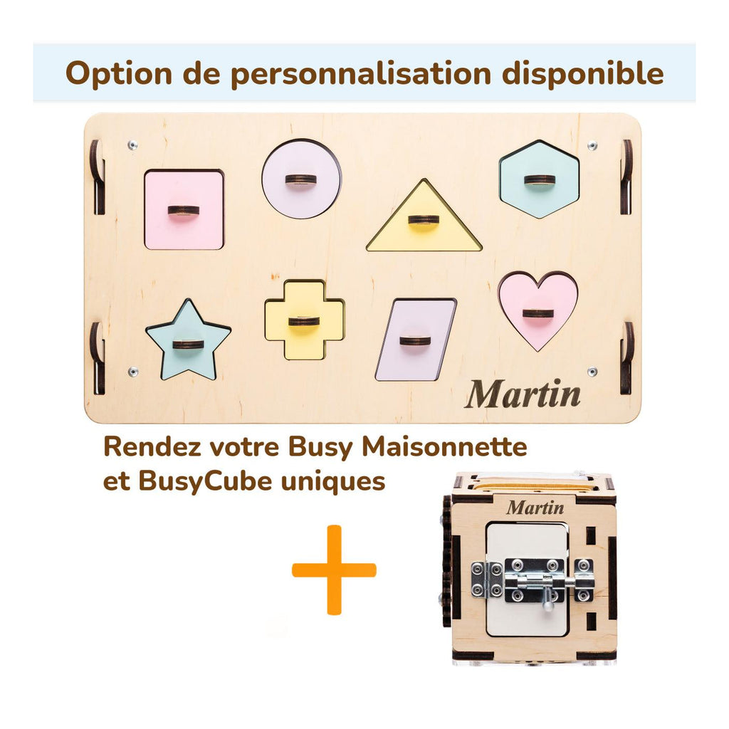 Duo Busy Board Natura Playhouse & Interactive Cube