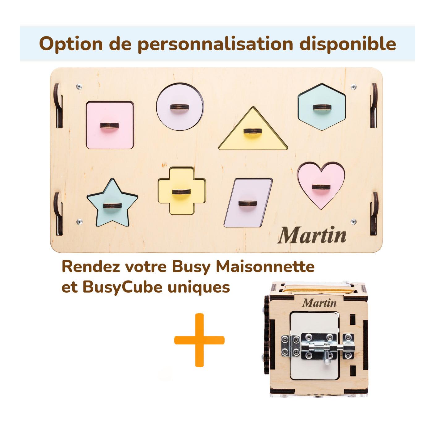 Duo Busy Board Natura Playhouse & Interactive Cube