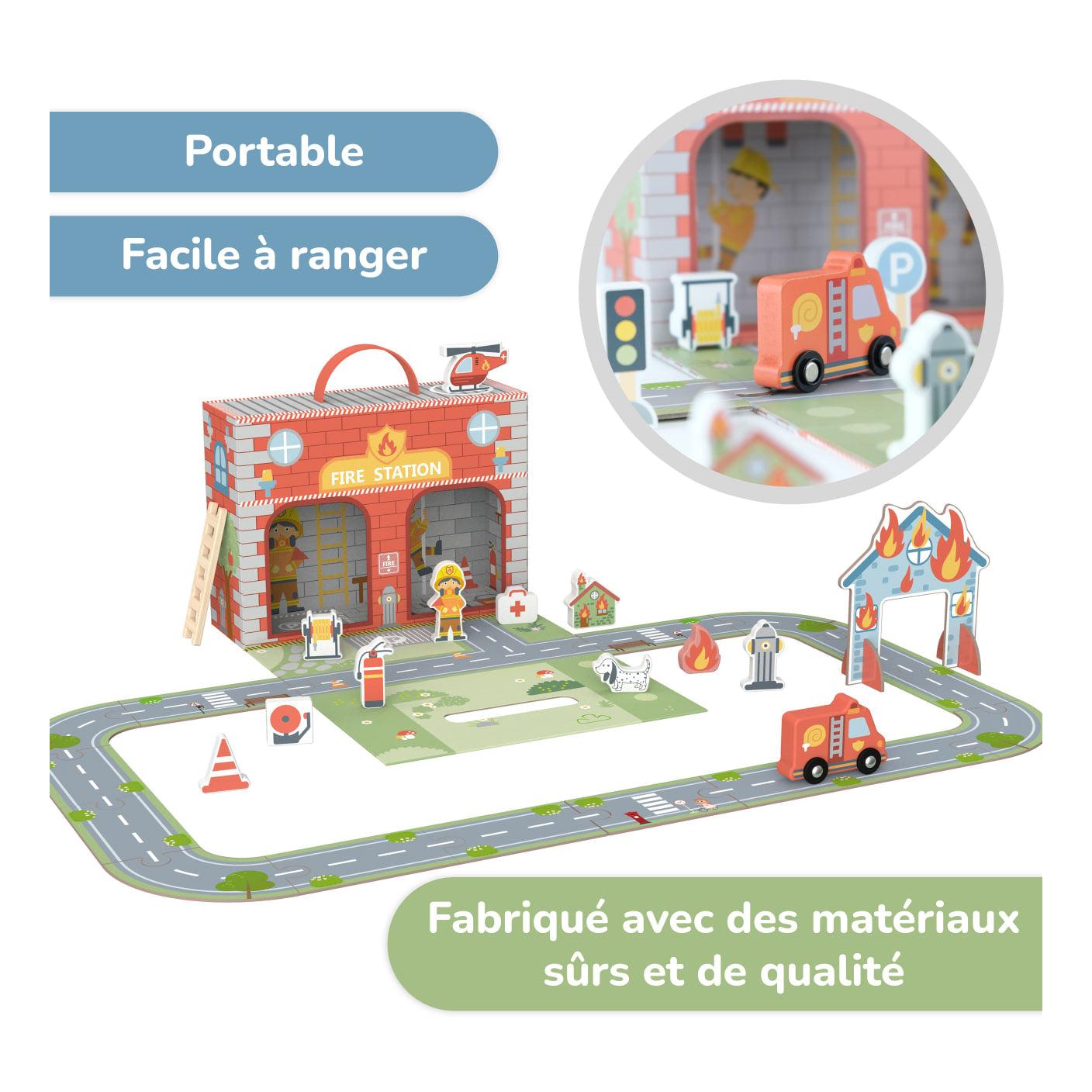 Portable Fire Station Playset
