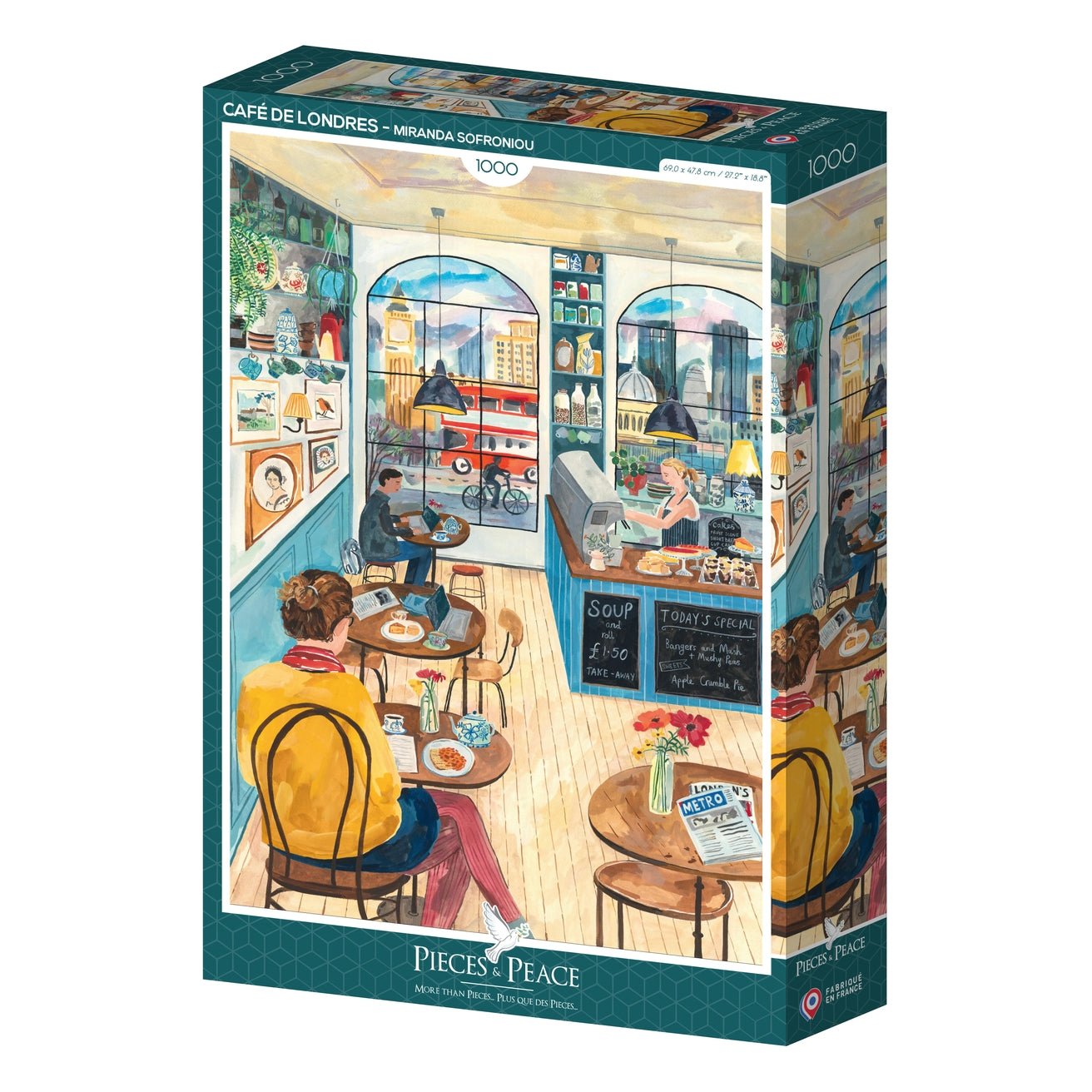 Puzzle 1000 Pièces Pieces & Peace - Café de LondresPieces & Peace