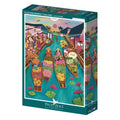 Puzzle 1000 Pièces Pieces & Peace - Marché Flottant en ThaïlandePieces & Peace