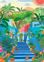 Puzzle 1000 Pièces Pieces & Peace - Paradis BleuPieces & Peace
