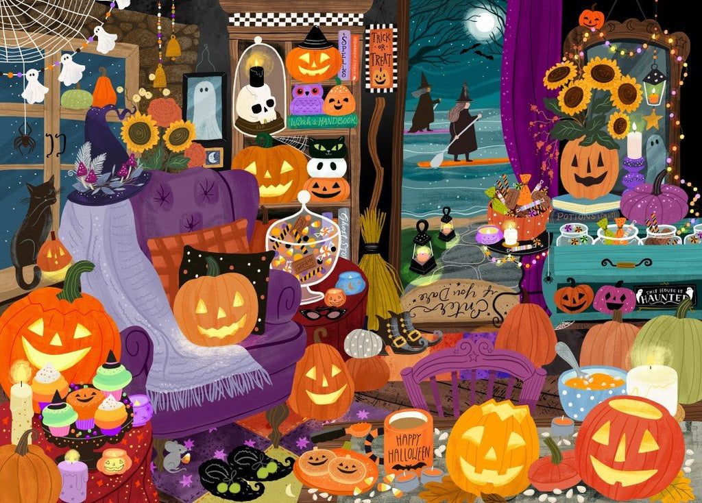 Pieces & Peace 1500 Piece Puzzle - Halloween Witching HourPieces & Peace