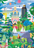 Puzzle de 1500 piezas Piezas y paz - Nantes FantastiquePiezas y paz