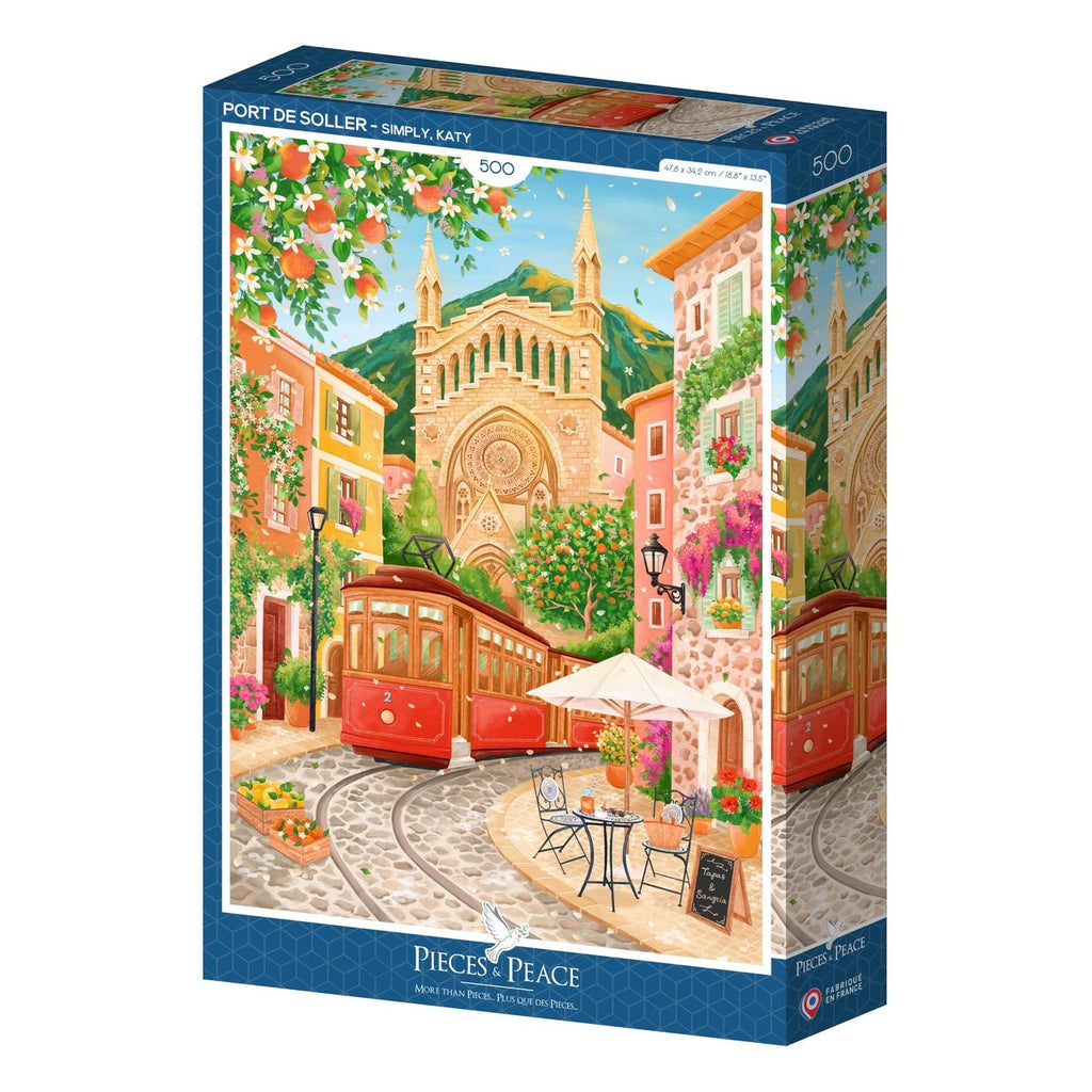 Puzzle 500 pièces Pieces & Peace - Port De SollerPieces & Peace