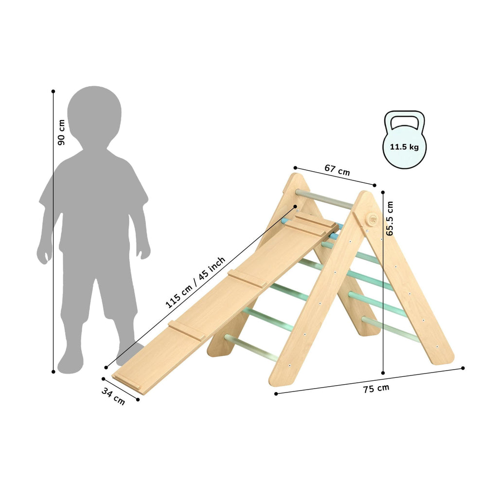 Triangle De Pikler + Grand Toboggan Double Face