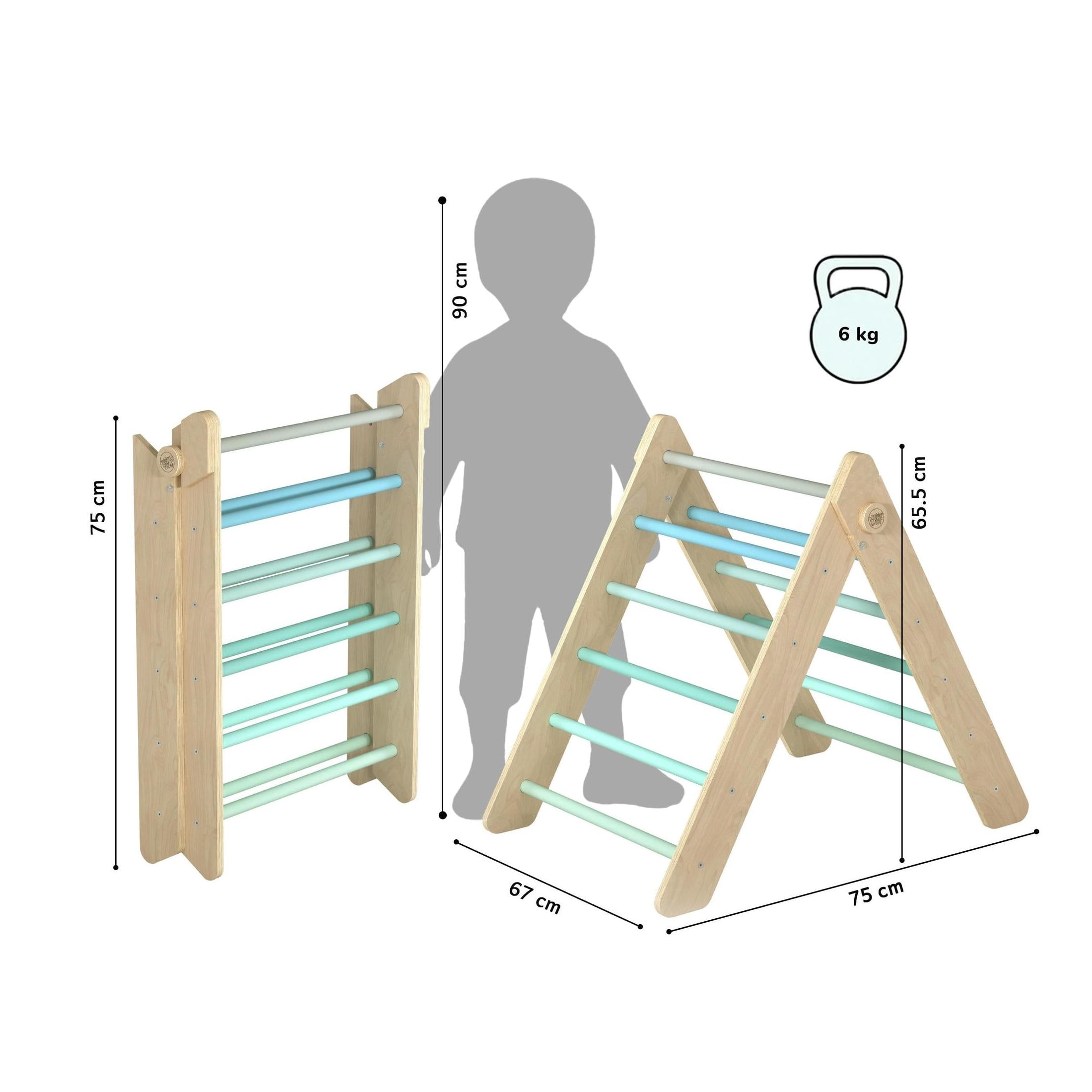 Triangle De Pikler + Grand Toboggan Double Face