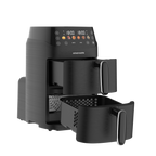 Air Fryer Double Panier 2x2,5L - 2x1000W - 5L Total - Noir