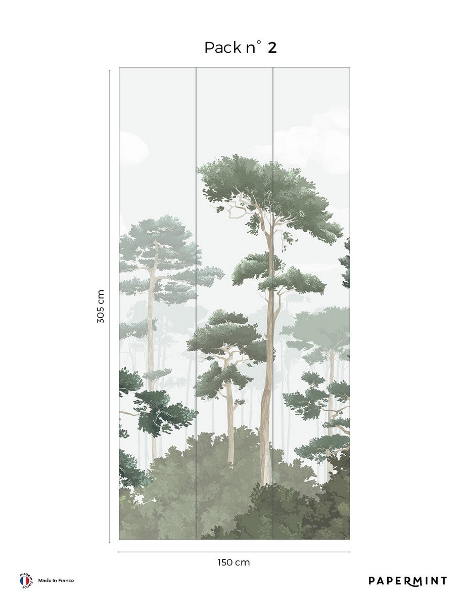 Mural Pinewood - Pine Green
