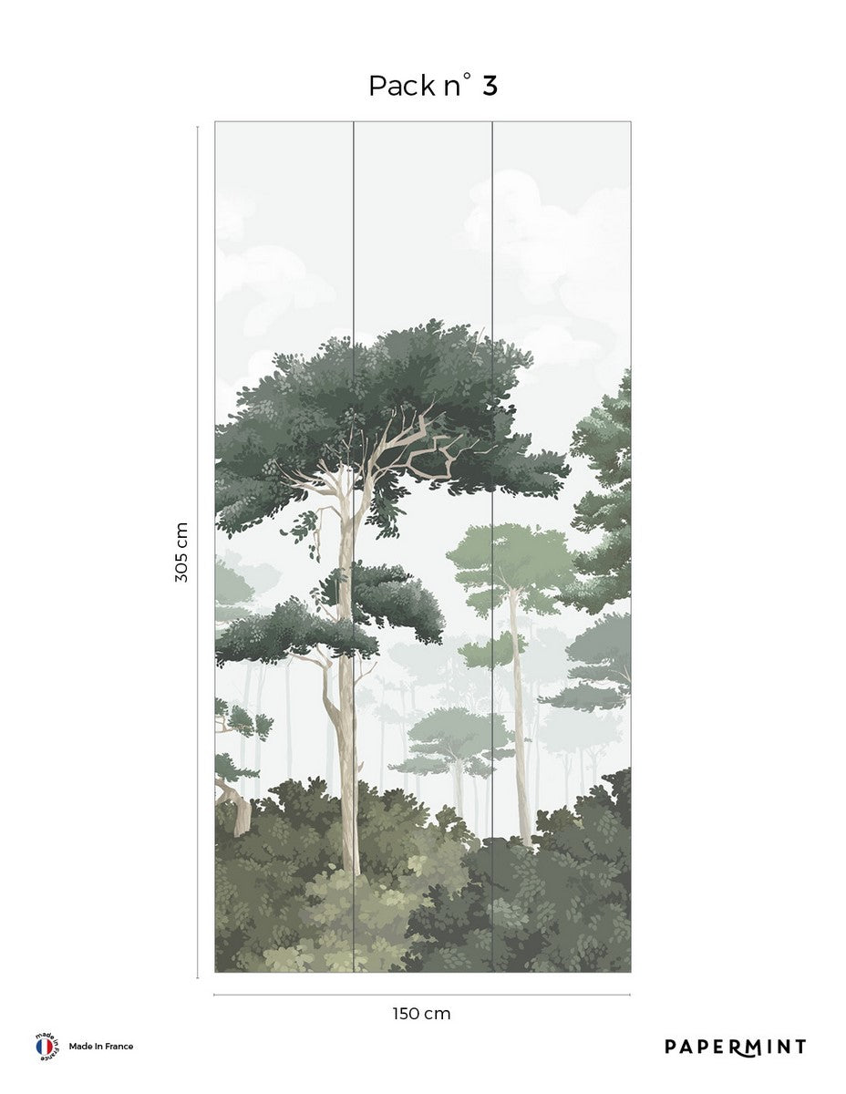 Mural Pinewood - Pine Green