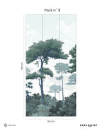 Mural Pinewood - Pine Blue