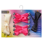 Jibbitz Ribon Lace Em Full Pack Pins - White, Pink, Black.