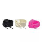 Jibbitz Ribon Lace Em Full Pack Pins - White, Pink, Black.
