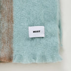 Manta de mohair - Azul