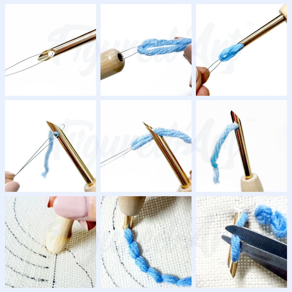 Hedgehog And Balloon Punch Needle