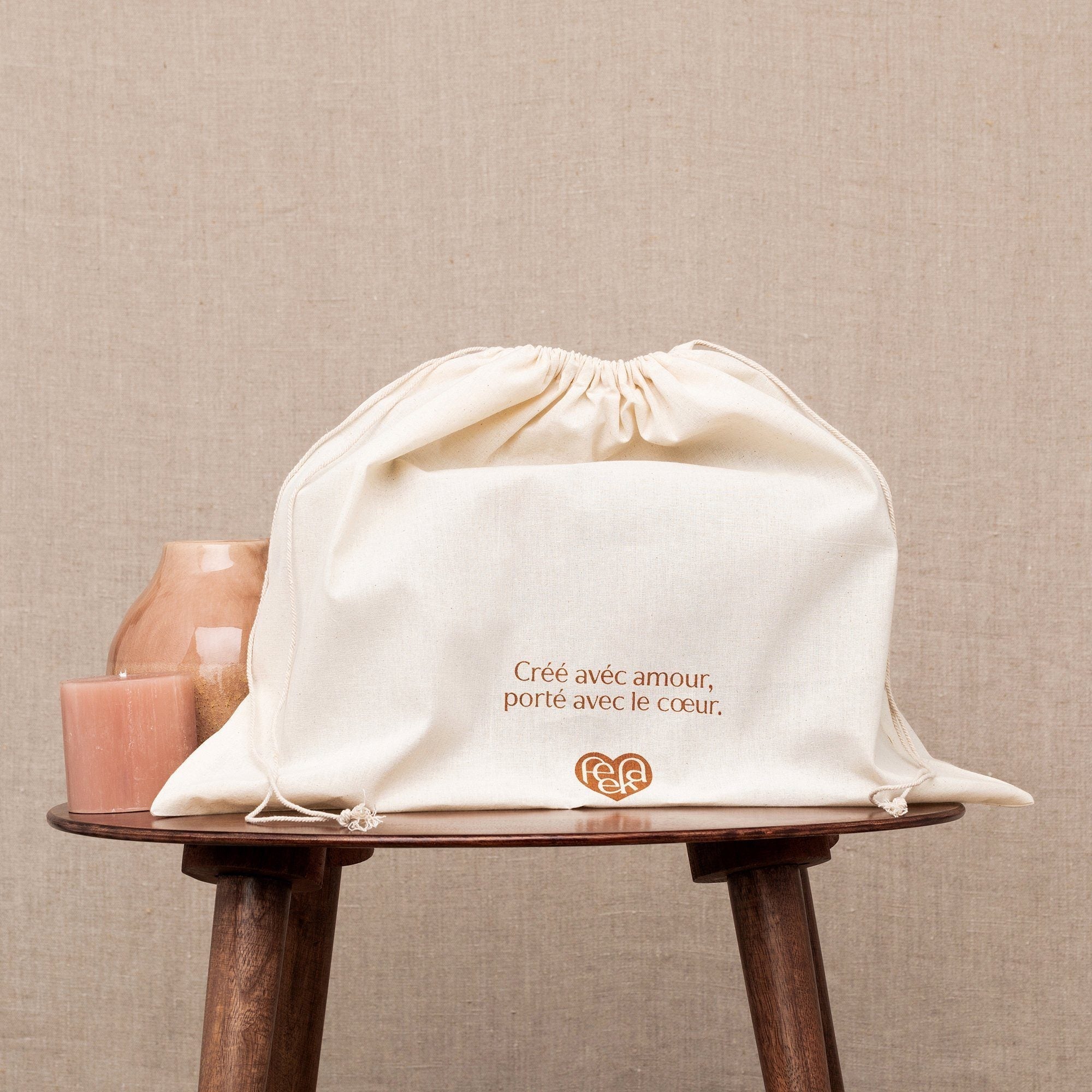 Basile Pouch - Pink Gold Polka Dot