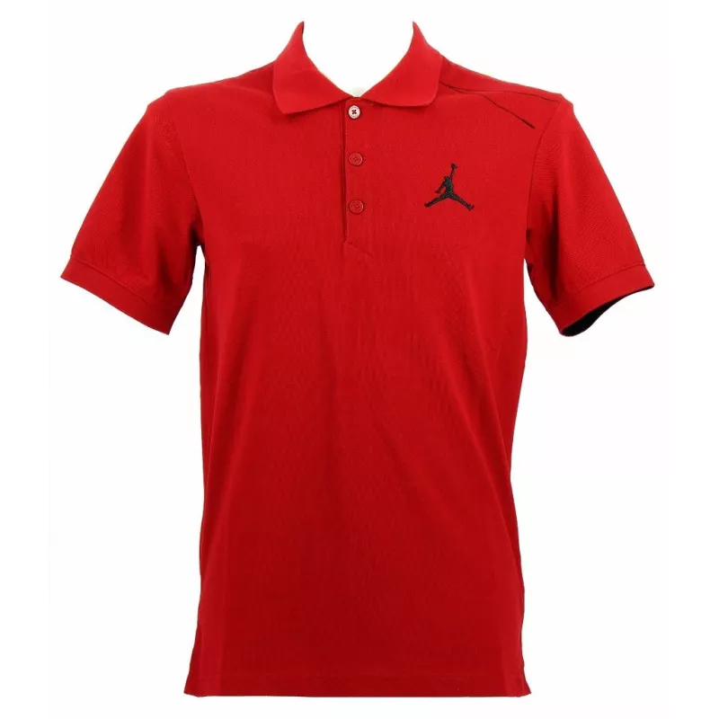 Nike Jordan Top To Bottom Polo - Red