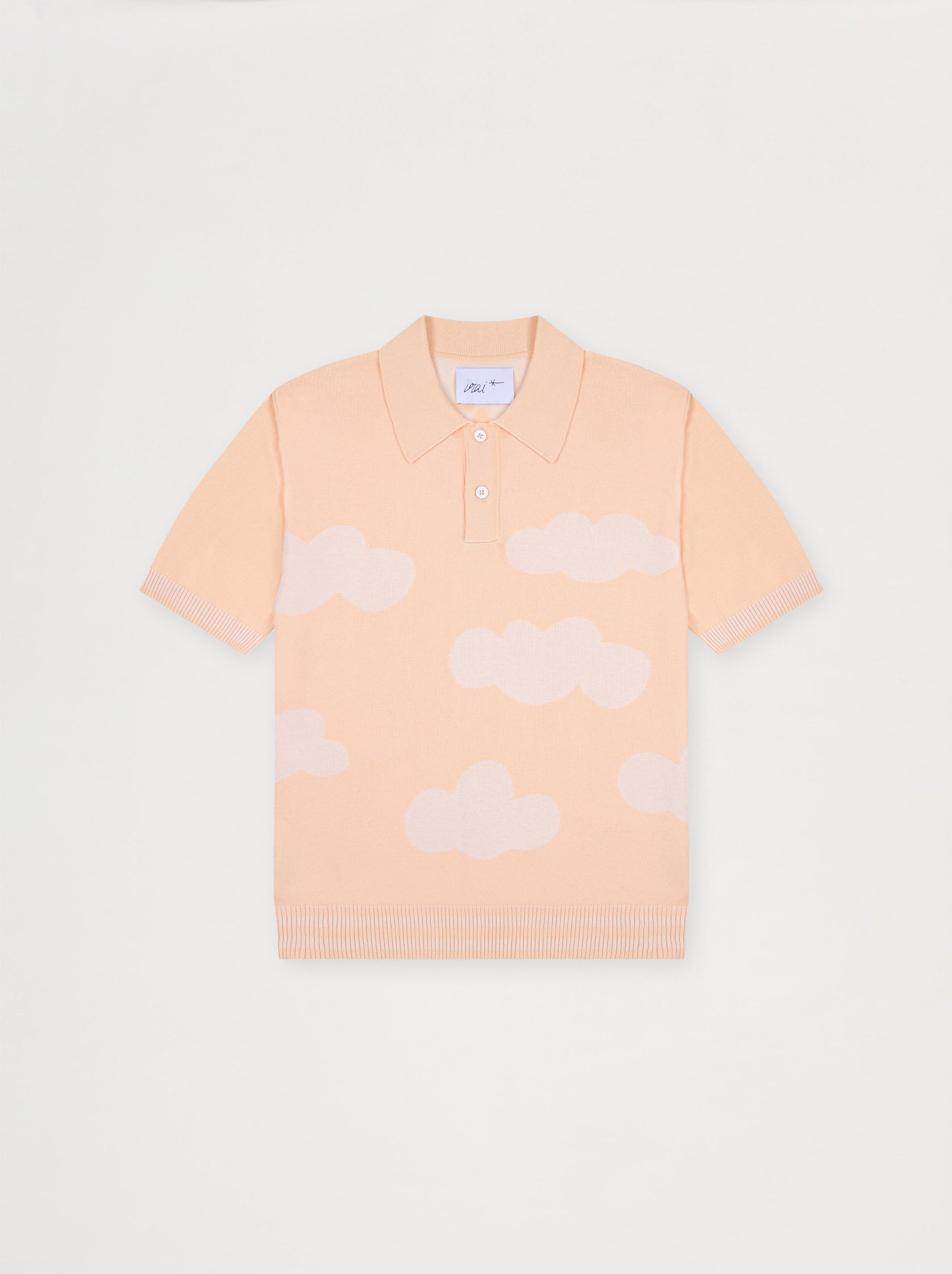 Polo Unisexe Nuages Abricot