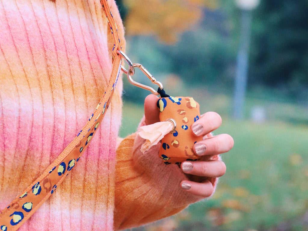 Poo Bag Pouch - Neon Leopard