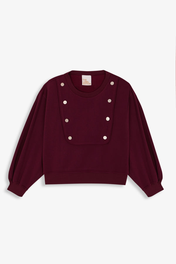 Sudadera Poppy Burdeos