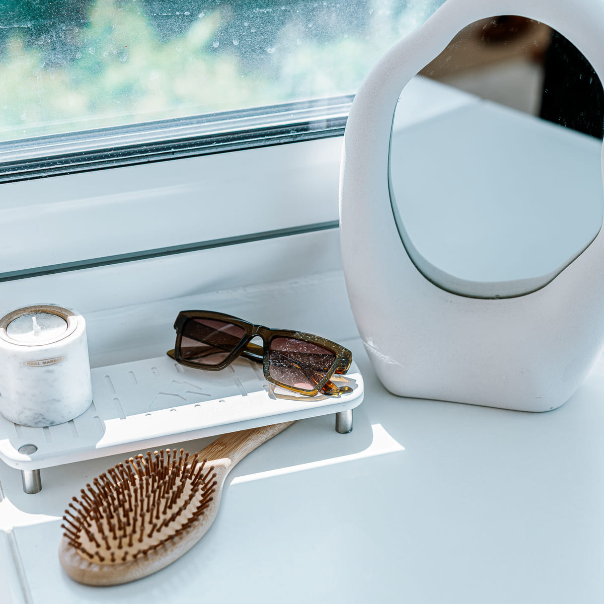 Lot De 2 Porte Accessoires En Pierre De Diatomite
