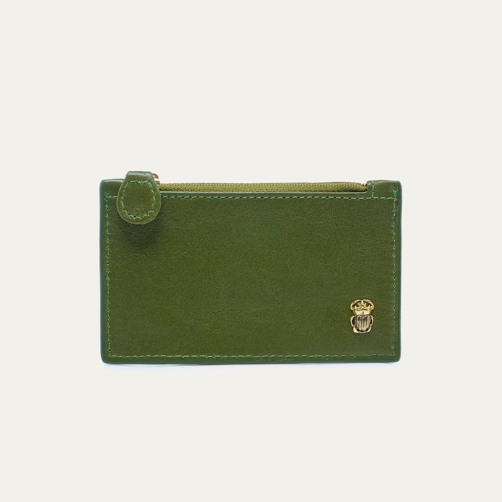 Porte Cartes Helena Cuir Nappa Romarin