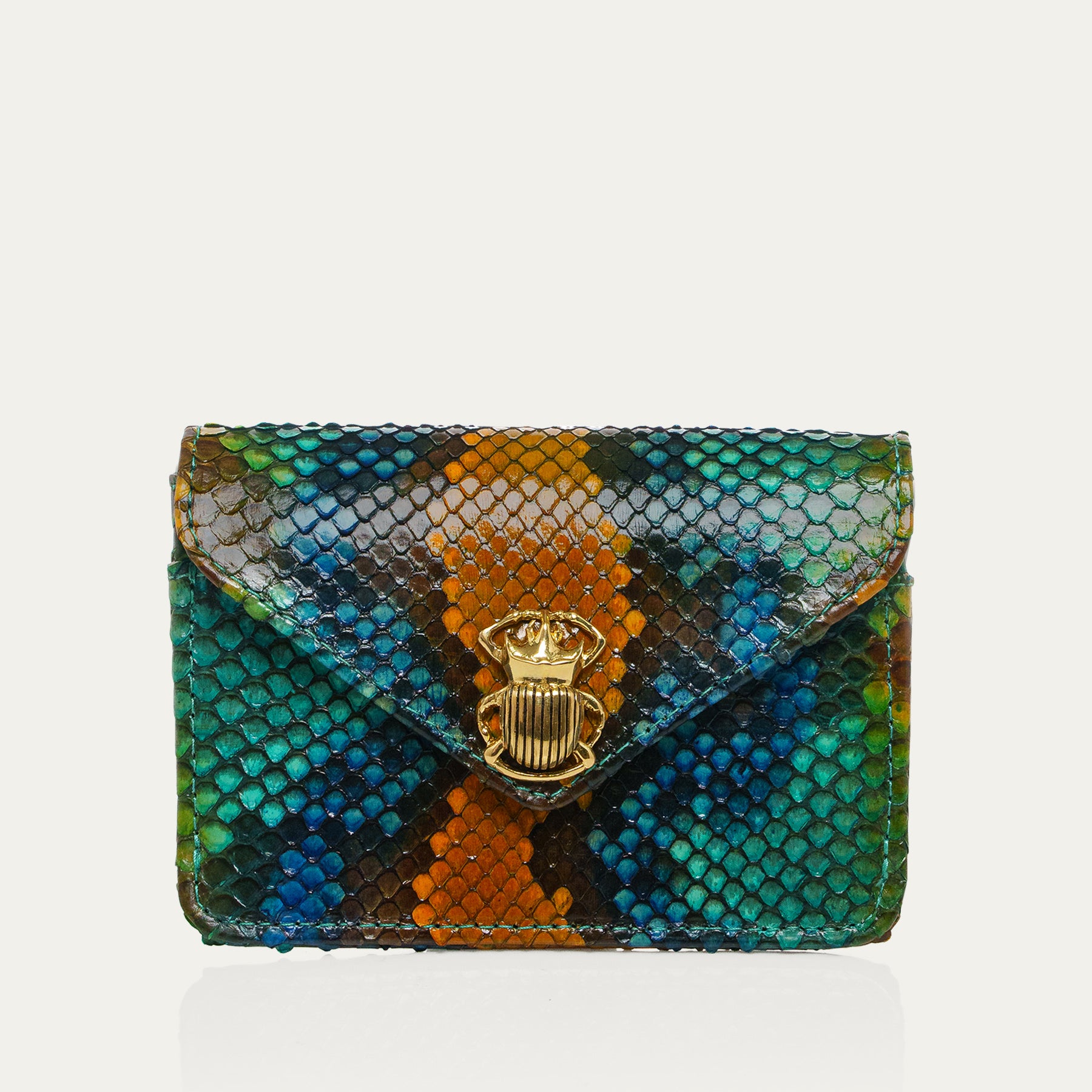 Python Card Holder Alex Lotus Blue
