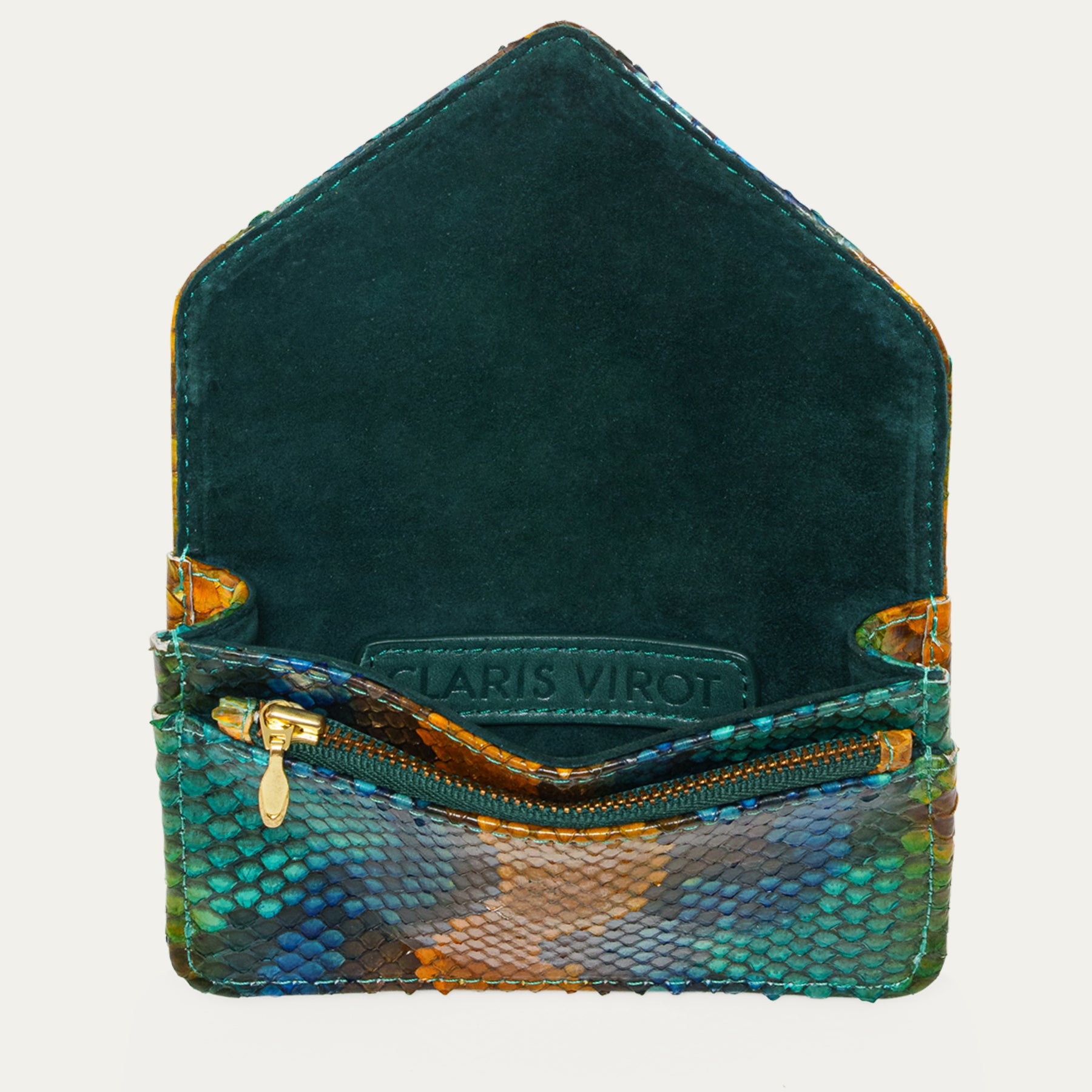 Python Card Holder Alex Lotus Blue