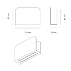 The Minimalist - Wall-Mounted Sponge Holder - Steel - Metallic Grey