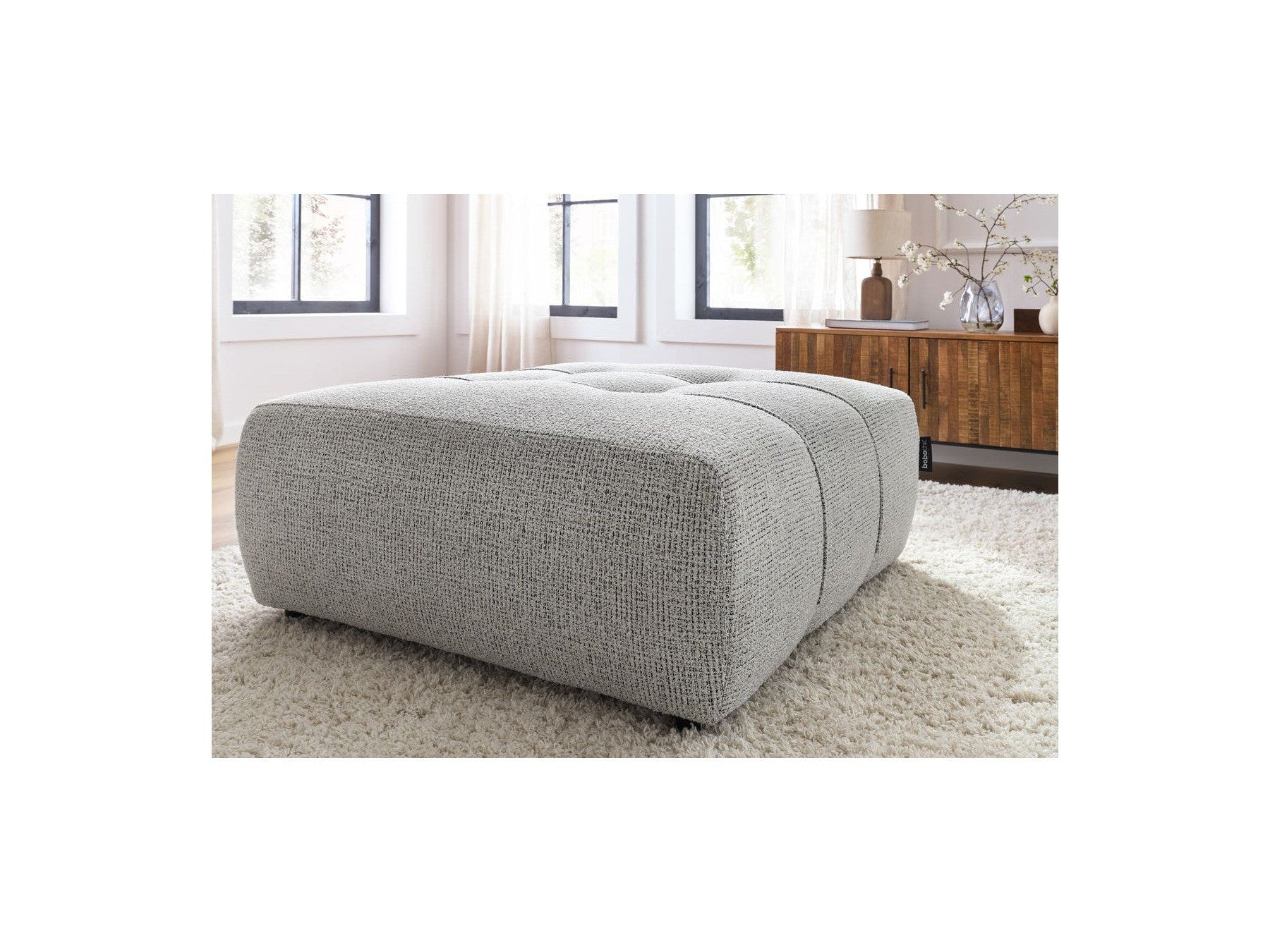 Pouffe - Arsene - Mottled Fabric