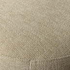 Charlie - Puf redondo - Tela - Beige
