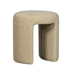 Charlie - Puf redondo - Tela - Beige