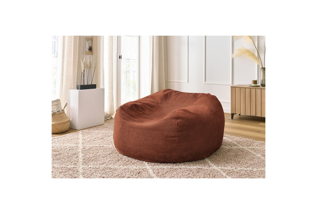 Voltaire - Pouf Ultra Moelleux - Velours Côtelé