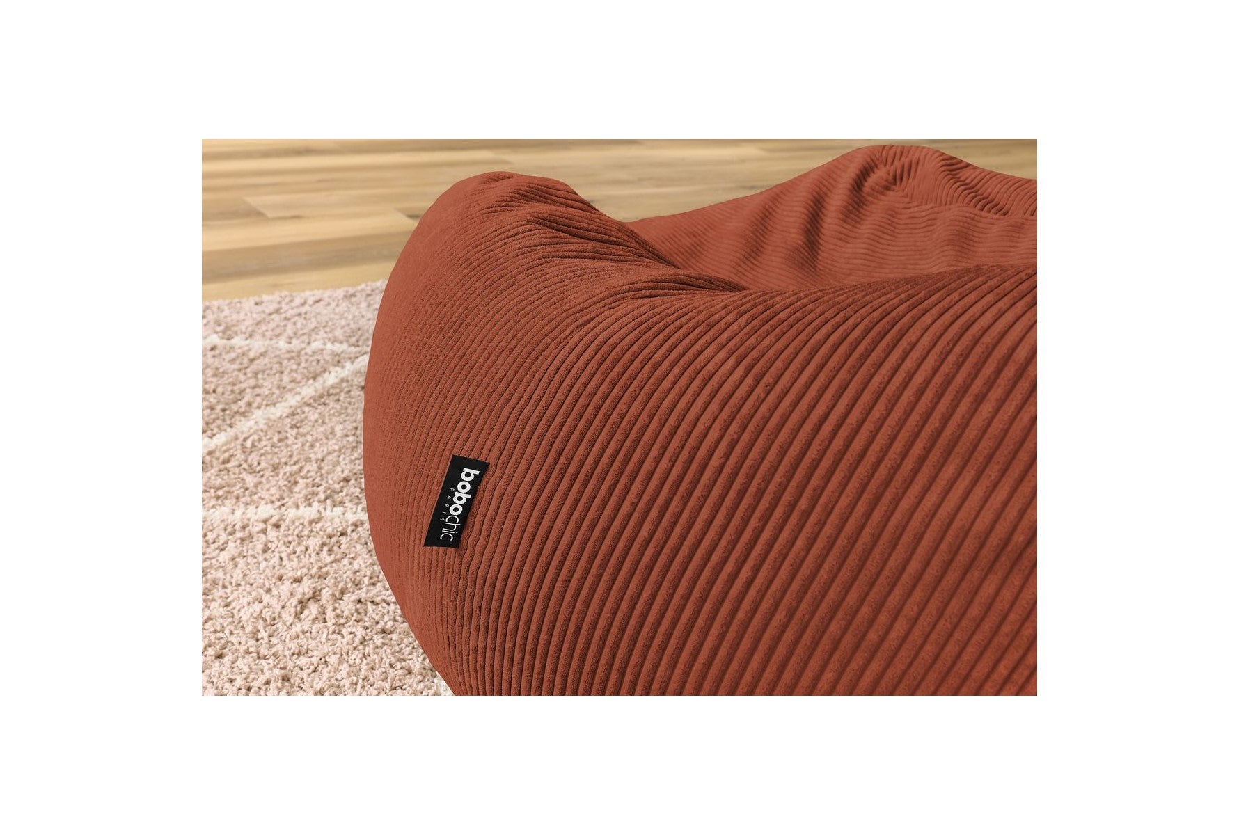 Voltaire - Pouf Ultra Moelleux - Velours Côtelé